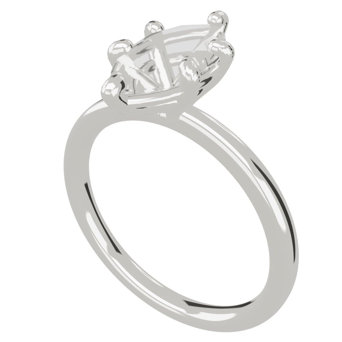 Marquise engagement ring 3D model