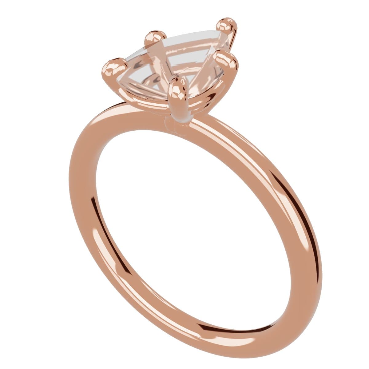 Pear engagement ring 3D model