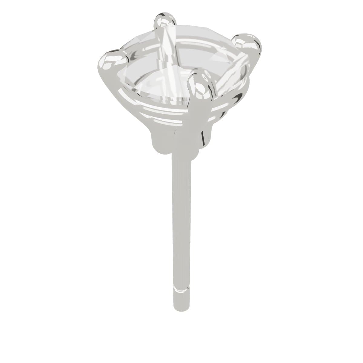 Diamond stud earrings 3D model