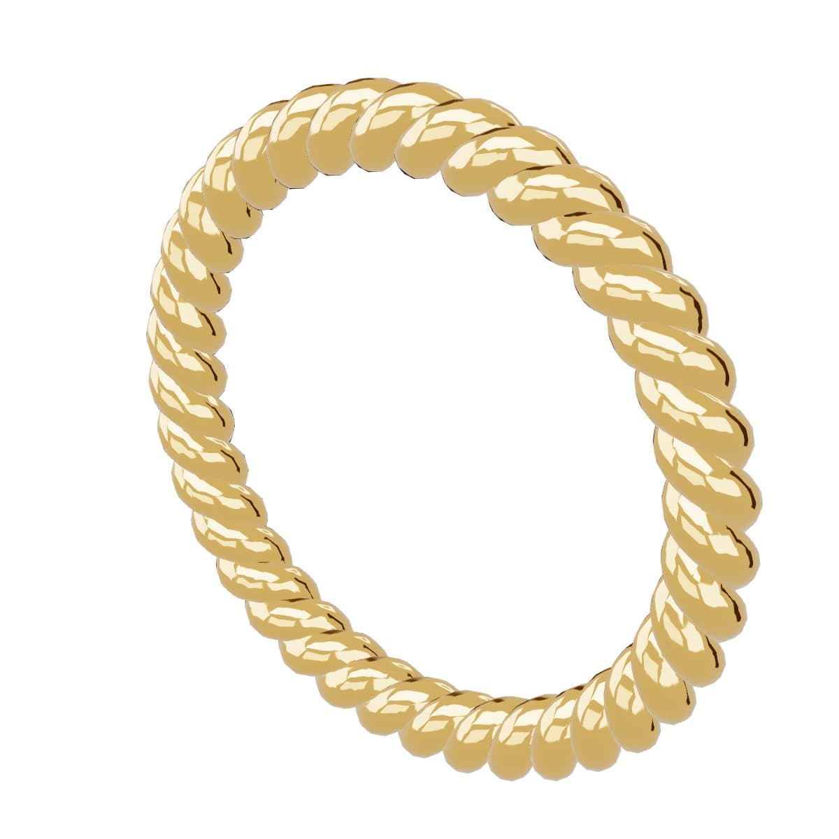 Twisted rope ring 3D model